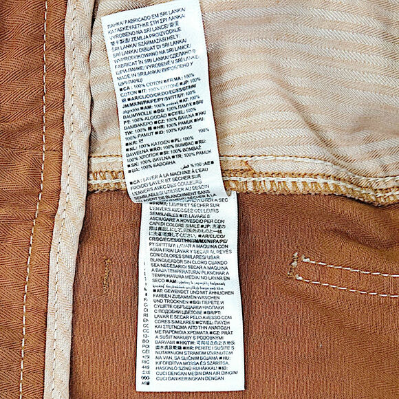 Gap Work-Force Carpenter Crop Pants 14 Summer Spice Brown Utility Canvas EUC - Picture 8 of 11